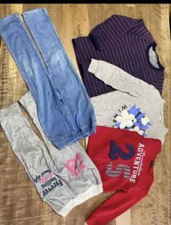 男の子　秋冬長袖　子供服　110cm ボトムス トップス　まとめ売り