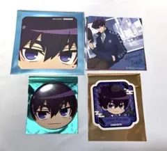 ブルーロック スマイルベースカフェ 缶バッジ　コースター　まねきねこ　烏旅人