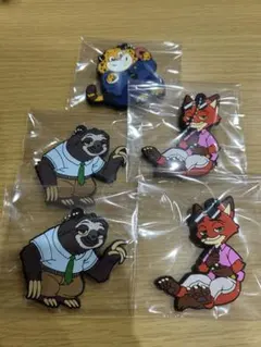 でふぉラバ！ズートピア２ キーホルダー 5点セット