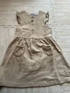 familiar ジャンバースカート 前面ジッパー