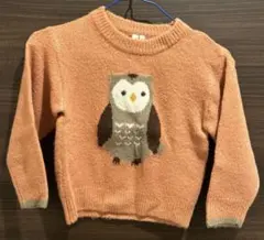 フクロウ柄セーター Mサイズ