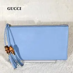 OLD GUCCI クラッチバッグ　ブルー GUCCI グッチ バッグ メンズ ブランド クラッチバッグ セカンド