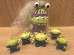 カプセルトイ　コスチュームエイリアン フィギュア ブー リトルグリーンメン　6点
