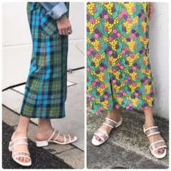 グレースコンチネンタル ♡ ファビオルスコーニ PVCエナメルサンダル ホワイトのサムネイル
