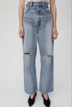マウジー MOUSSY HW DAMAGE LOOSE STRAIGHT 25 - メルカリ
