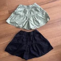 ☆GU キュロット　カーキ・黒☆