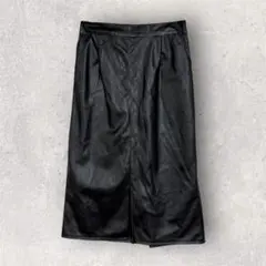 2PINK/ツーピンク/しまむら/ViVi　フェイクレザースカート　スリット　L