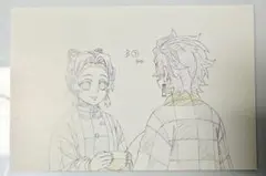 鬼滅の刃　原画ポストカード　しのぶ　炭治郎