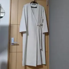 KBF+　ノーカラーVネックコート　スプリングコート