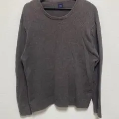 00s Gap クルーネック ニット セーター ブラウングレー XLのサムネイル