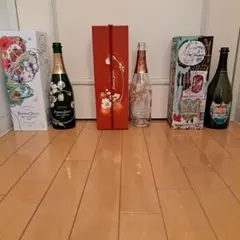 Perrier-Jouët二種類+Don Perignon1種類　空き瓶、空き箱