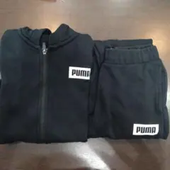 PUMA フルジップ フード付きトレーナー 黒