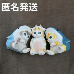 モフサンド インテリアミニフィギュア 牛にゃん、サメにゃん★3点セット