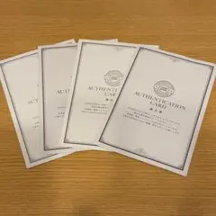 スニダン 鑑定書 4枚セット