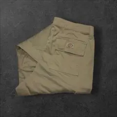 神サイズ！ Dickies カーゴパンツ ワイド ベージュ ワークパンツW32のサムネイル