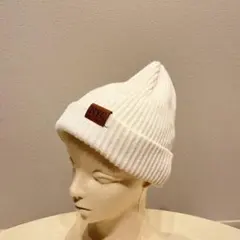 NYCロゴ ホワイト ニット帽 未使用