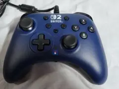 美品　ホリパッド　Nintendo Switch 2　コントローラー　ネイビー