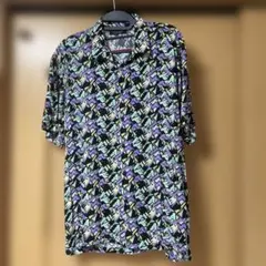 ベルシュカ　半袖シャツ　L メンズシャツ　B ershka 古着　柄シャツのサムネイル