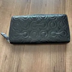 COACH ブラックレザー 長財布