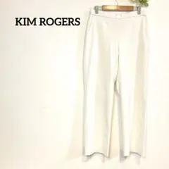 KIM ROGERS ホワイトスラックス 6 PETITE 後ろゴム