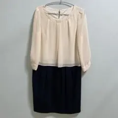 ビームスハート　バイカラーワンピース　卒業式　入学式