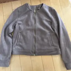 グレー ノーカラージャケット Mサイズ