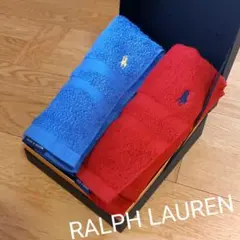 RALPH LAUREN　フェイスタオル　刺繍　ポニー　人気　日本製　２点セット