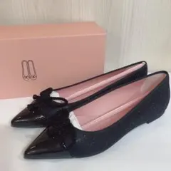 ☆新品箱付き☆ Pretty Ballerinas フラットシューズ PrettyBallerinas フラットシューズ ベージュ/黒23cm - メルカリ