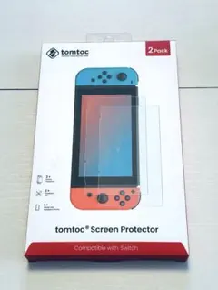 2枚セット ガイド枠付きNintendo Switch 保護フィルム