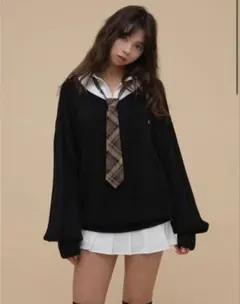 andmary Nini ribbon tops black AM1625 - メルカリ