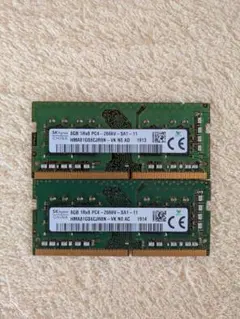 SK hynix 8GB DDR4 3200MHz ノートPC用メモリ 2枚 - メルカリ