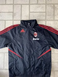 【00s】adidas AC Milan nylon zip jersey