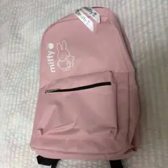 miffy チャーム付きリュックサック ピンク