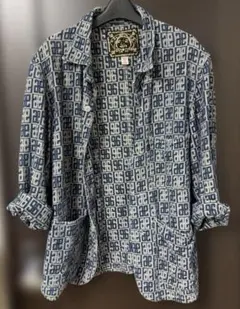 EVISU エビス モノグラムジャガードデニムシャツ　38のサムネイル