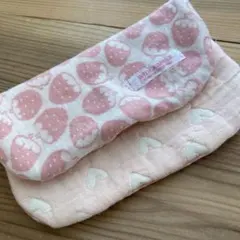 ハンドメイド ガーゼハンカチセット パンダさん fuwara ピンク - メルカリ