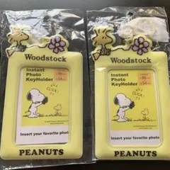 PEANUTS インスタント フォトキーホルダー ウッドストック　セット