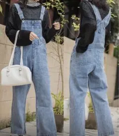 WEGO デニムオーバーオール　Sサイズ