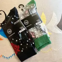 新品　GU アンダーカバー　ソックス　2足セット　ジーユー