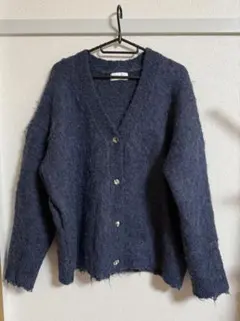 HARE ニットカーディガン　ブルー　フリーサイズ