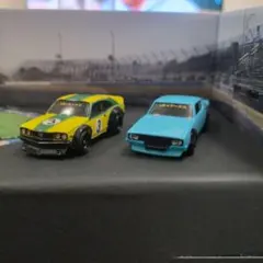 ホットウィール ミニカー LB☆ワークス　ＲＸ３、ケンメリ　1/64 ２台セット
