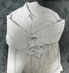 ユニクロC ブロードオーバーサイズシャツ　ストライプ