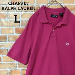 CHAPS by RALPH LAUREN ワンポイント 刺繍 半袖 ポロシャツ