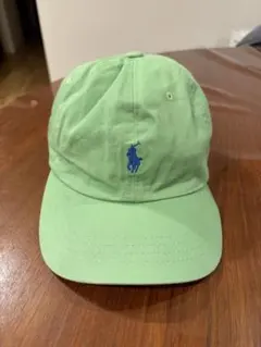ラルフローレン　キャップ　ポニー　グリーン　ビンテージ レザーベルト
