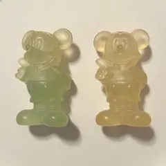Disney ディズニー　ミッキーマウス ペン立て 2色セット　クリア