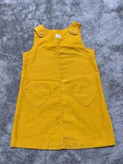 babyGAP コーデュロイジャンパースカート マスタード　3YR