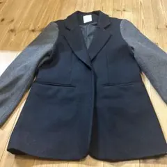 ローリーズファーム　チェスターコート M 黒・グレー