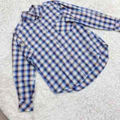 ✨YUKI TORII ユキトリイ ✨ ブルー系 チェック 長袖 シャツ ボタンのサムネイル