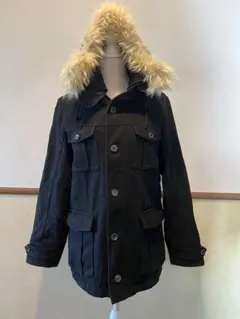 COMME CA COMMUNE 黒 ダッフルコート