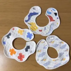 恐竜・動物デザイン スタイ3枚セット