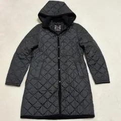 LAVENHAM ラベンハム フード付き キルティングコート 黒 38